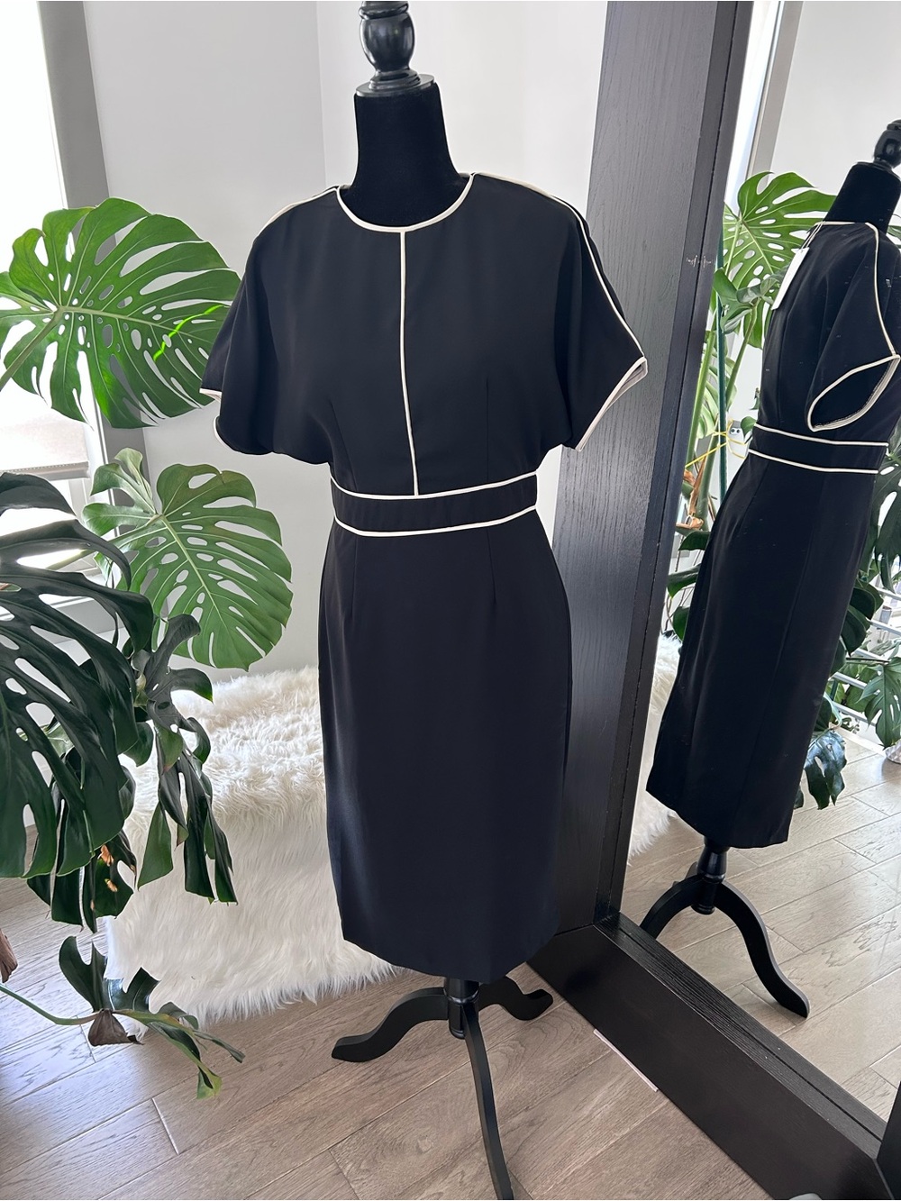 MOTF Black Dress NWT size XS maxi skater